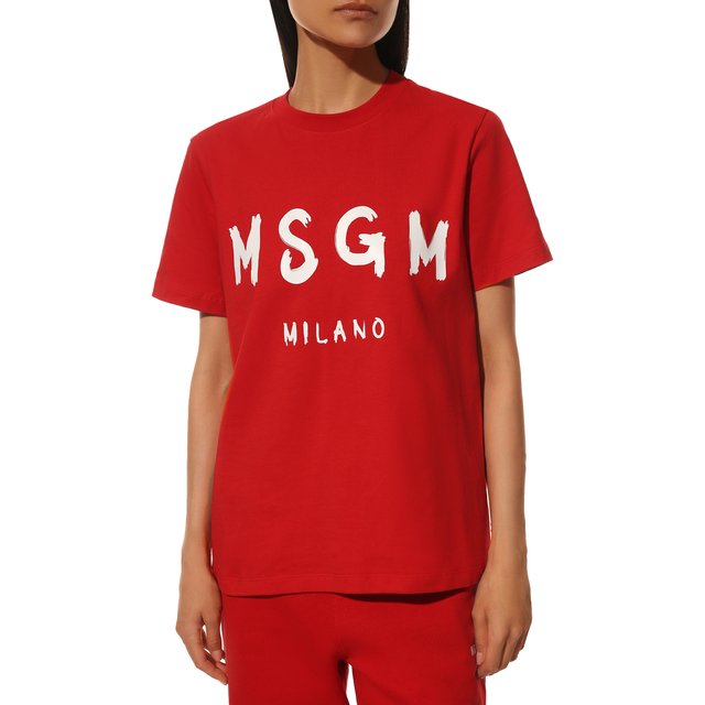 фото Хлопковая футболка msgm