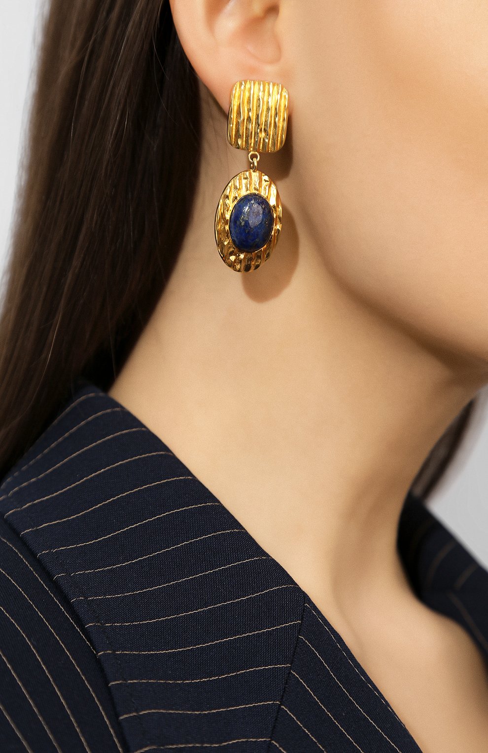 Женские серьги zoya COPINE JEWELRY золотого цвета, арт. ZOYAL | Фото 2 (Материал: Металл; Статус проверки: Проверена категория)