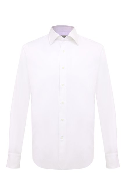 Мужская хлопковая сорочка ALESSANDRO GHERARDI белого цвета по цене 24500 руб., арт. BR1-1G-7T/1054 | Фото 1