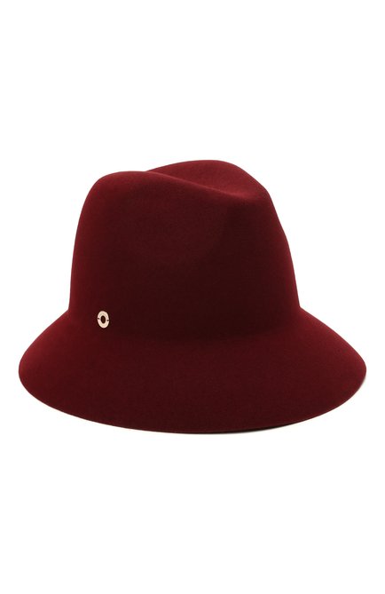 Женская фетровая шляпа ingrid LORO PIANA бордового цвета, арт. FAL3434 | Фото 1 (Материал: Шерсть, Текстиль)