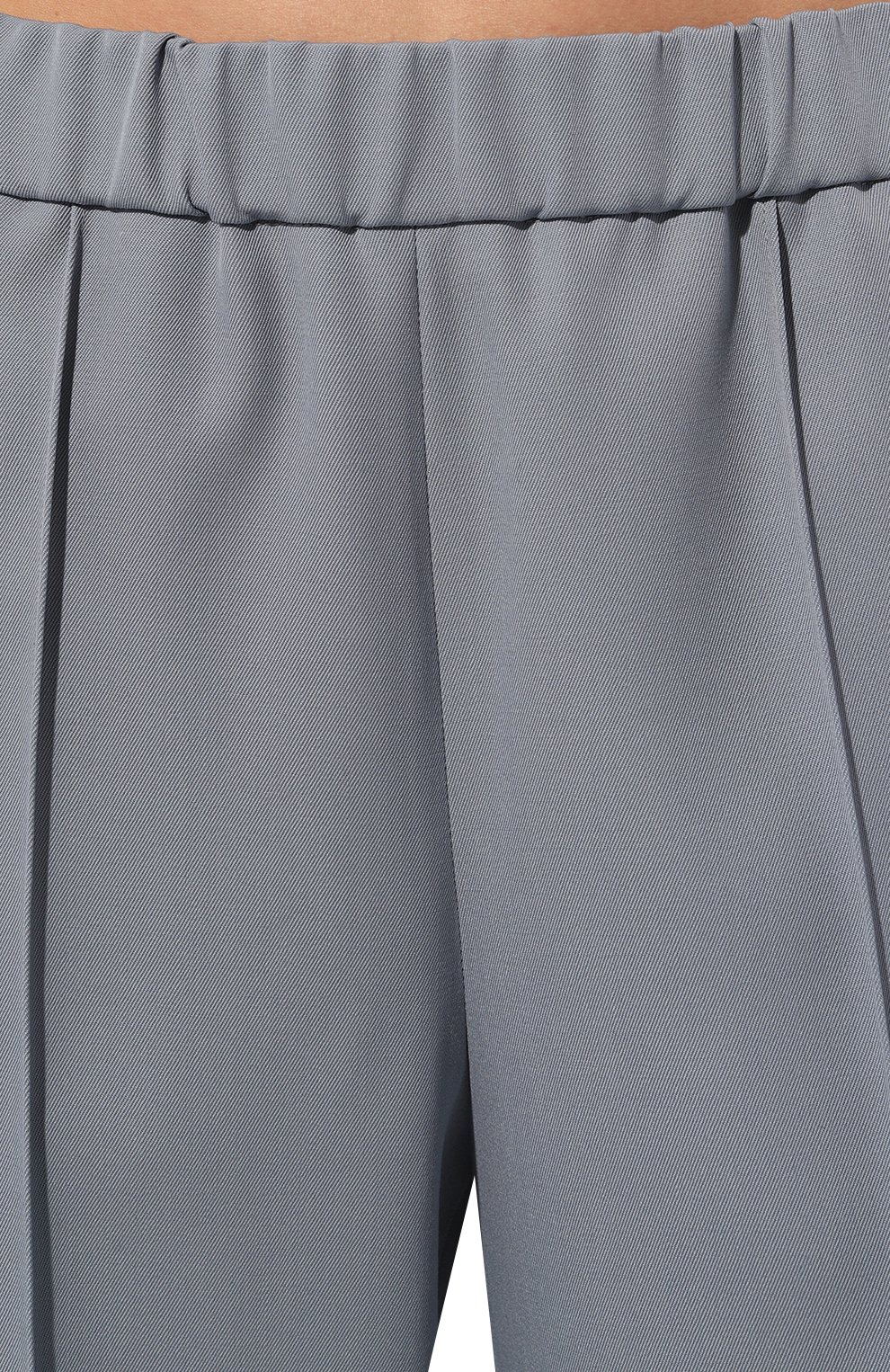 Женские шерстяные брюки JIL SANDER голубого цвета, арт. J02KA0011/J40103 | Фото 5 (Силуэт Ж (брюки и джинсы): Широкие; Материал внешний: Шерсть; Длина (брюки, джинсы): Стандартные; Женское Кросс-КТ: Брюки-одежда; Материал сплава: Проставлено; Драгоценные камни: Проставлено; Стили: Минимализм)