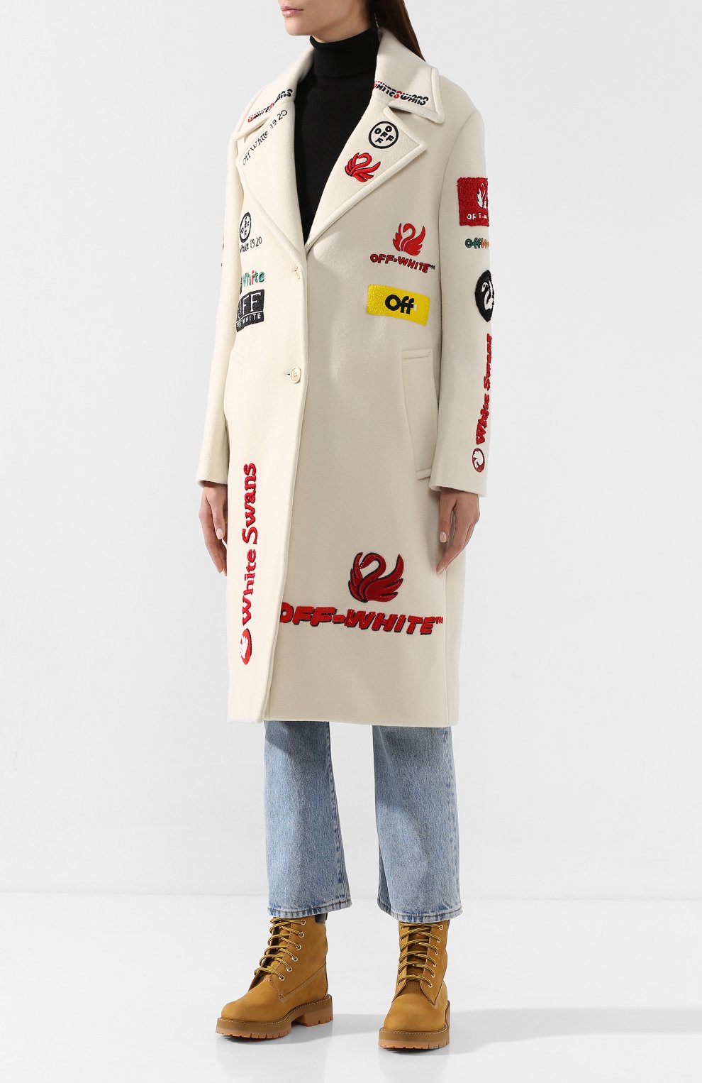 Off white discount пальто