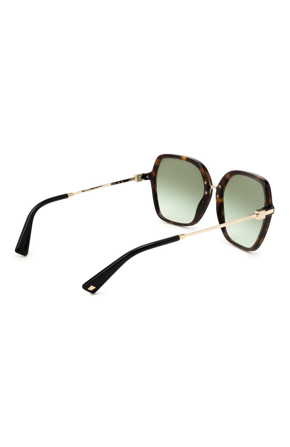 Женские солнцезащитные очки VALENTINO коричневого цвета, арт. 4077-50028E | Фото 4 (Региональные ограничения белый список (Axapta Mercury): RU; Тип очков: С/з; Очки форма: Бабочка)
