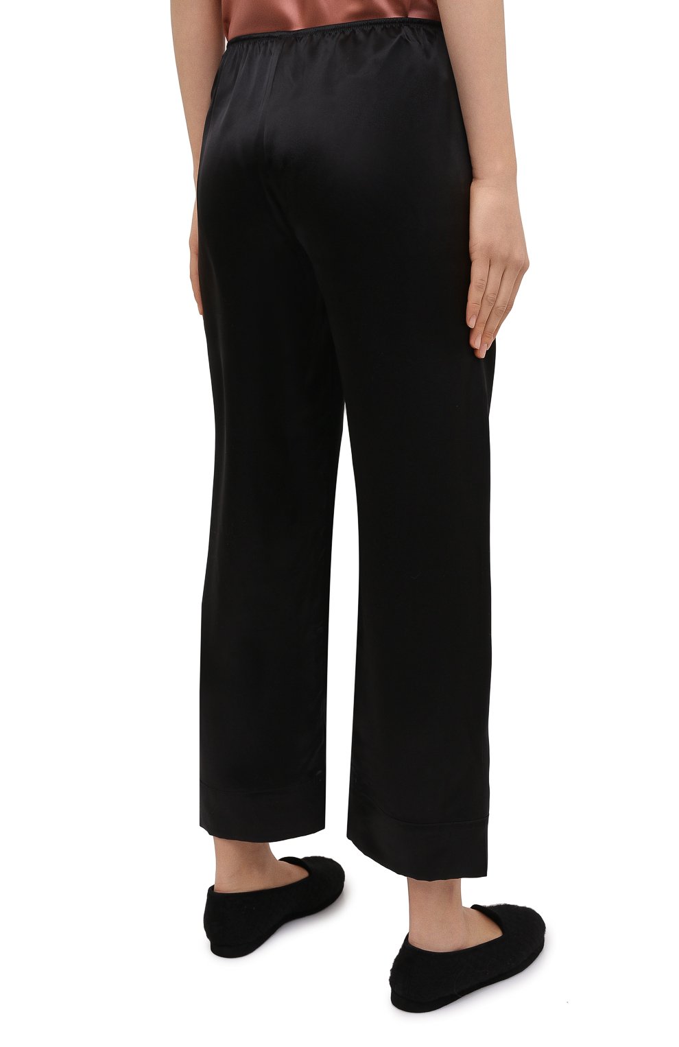 Женские шелковые брюки SIMONE PERELE черного цвета, арт. 15B660 | Фото 4 (Материал внешний: Шелк; Женское Кросс-КТ: Брюки-белье)