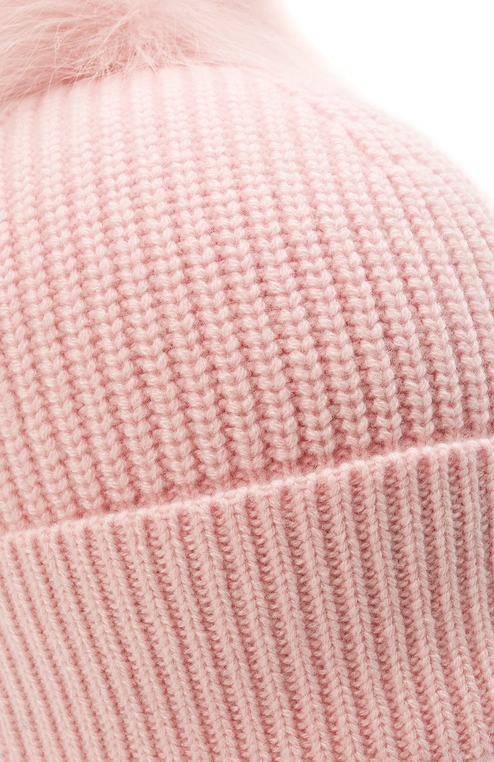 Детского кашемировая шапка YVES SALOMON ENFANT розового цвета, арт. 20WEA500XXCARD | Фото 3 (Материал: Текстиль, Кашемир, Шерсть; Материал сплава: Проставлено; Нос: Не проставлено)