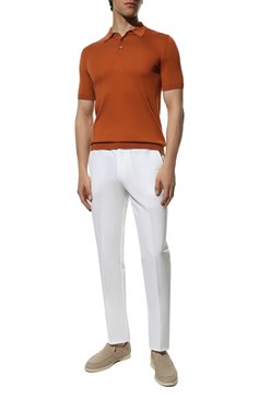 Мужские брюки из хлопка и льна BERWICH белого цвета, арт. SPIAGGIA/1/SB1534 | Фото 2 (Случай: Повседневный; Материал внешний: Хлопок, Лен; Стили: Кэжуэл)