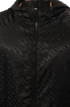 Мужская куртка BOSS черного цвета, арт. 50494294 | Фото 5 (Кросс-КТ: Куртка, Ветровка; Рукава: Длинные; Материал внешний: Синтетический материал; Материал сплава: Проставлено; Драгоценные камни: Проставлено; Длина (верхняя одежда): Короткие; Стили: Кэжуэл)