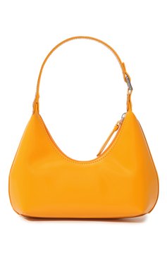 Женская сумка amber BY FAR оранжевого цвета, арт. 22CRBASSNFWSMA | Фото 6 (Сумки-технические: Сумки top-handle; Материал: Натуральная кожа; Материал сплава: Проставлено; Драгоценные камни: Проставлено; Размер: small)