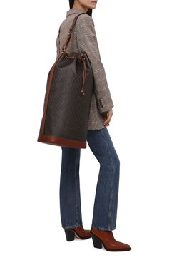 Женская сумка le monogramme SAINT LAURENT коричневого цвета, арт. 670718/2UY2W | Фото 3 (Сумки-технические: Сумки через плечо; Материал: Экокожа; Размер: large)