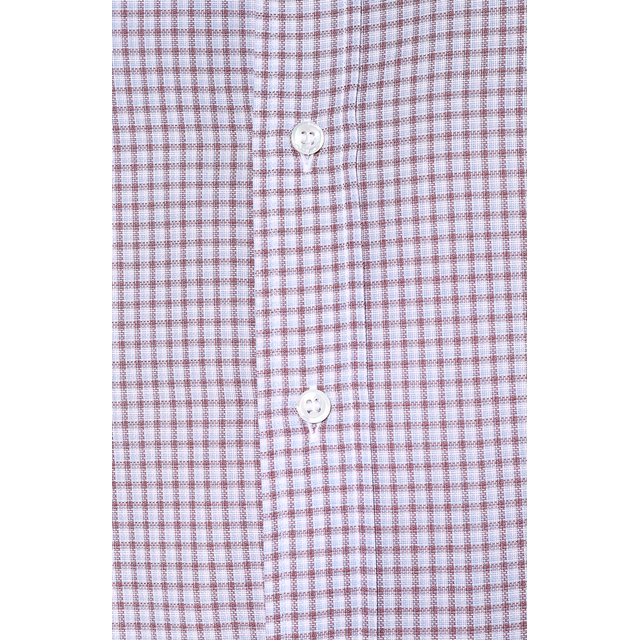 фото Хлопковая рубашка с воротником button down brioni