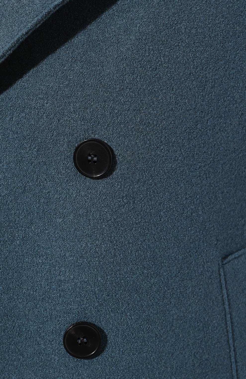 Мужской шерстяной бушлат HARRIS WHARF LONDON бирюзового цвета, арт. C9214MLC | Фото 5 (Материал внешний: Шерсть; Рукава: Длинные; Материал сплава: Проставлено; Стили: Классический; Драгоценные камни: Проставлено; Длина (верхняя одежда): Короткие; Мужское Кросс-КТ: пальто-верхняя одежда)