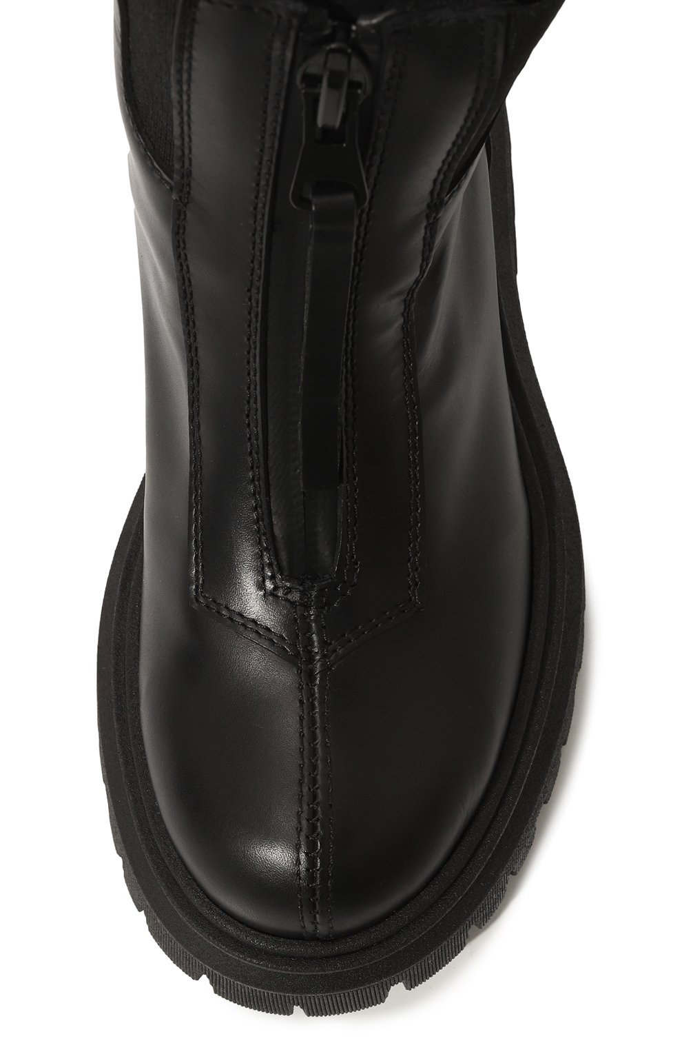 Детские кожаные ботинки RONDINELLA черного цвета, арт. 11946M/37-39 | Фото 4 (Материал утеплителя: Натуральный мех, Шерсть; Материал сплава: Проставлено; Нос:  Не проставлено)