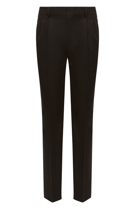 Мужские брюки из хлопка и льна LORO PIANA темно-коричневого цвета по цене 79200 руб., арт. FAM0770 | Фото 1