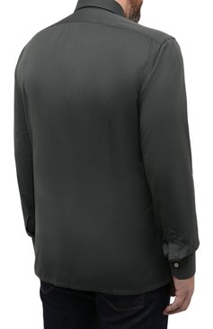 Мужская хлопковая рубашка KITON хаки цвета, арт. UMCNERH0740907/45-50 | Фото 4 (Манжеты: На пуговицах; Big sizes: Big Sizes; Воротник: Кент; Рукава: Длинные; Рубашки М: Regular Fit; Случай: Повседневный; Длина (для топов): Стандартные; Региональные ограничения белый список (Axapta Mercury): RU; Материал сплава: Проставлено; Материал внешний: Хлопок; Принт: Однотонные; Драгоценные камни: Проставлено; Мужское Кросс-КТ: Рубашка-одежда; Стили: Кэжуэл)