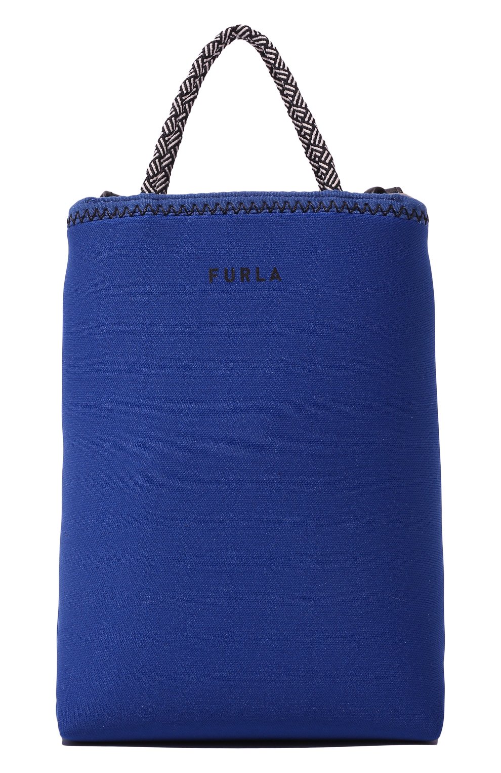 Женский сумка furla ginger mini FURLA синего цвета, арт. WE00337/BX0893 | Фото 1 (Сумки-технические: Сумки-шопперы; Размер: mini; Ремень/цепочка: На ремешке; Материал: Текстиль)