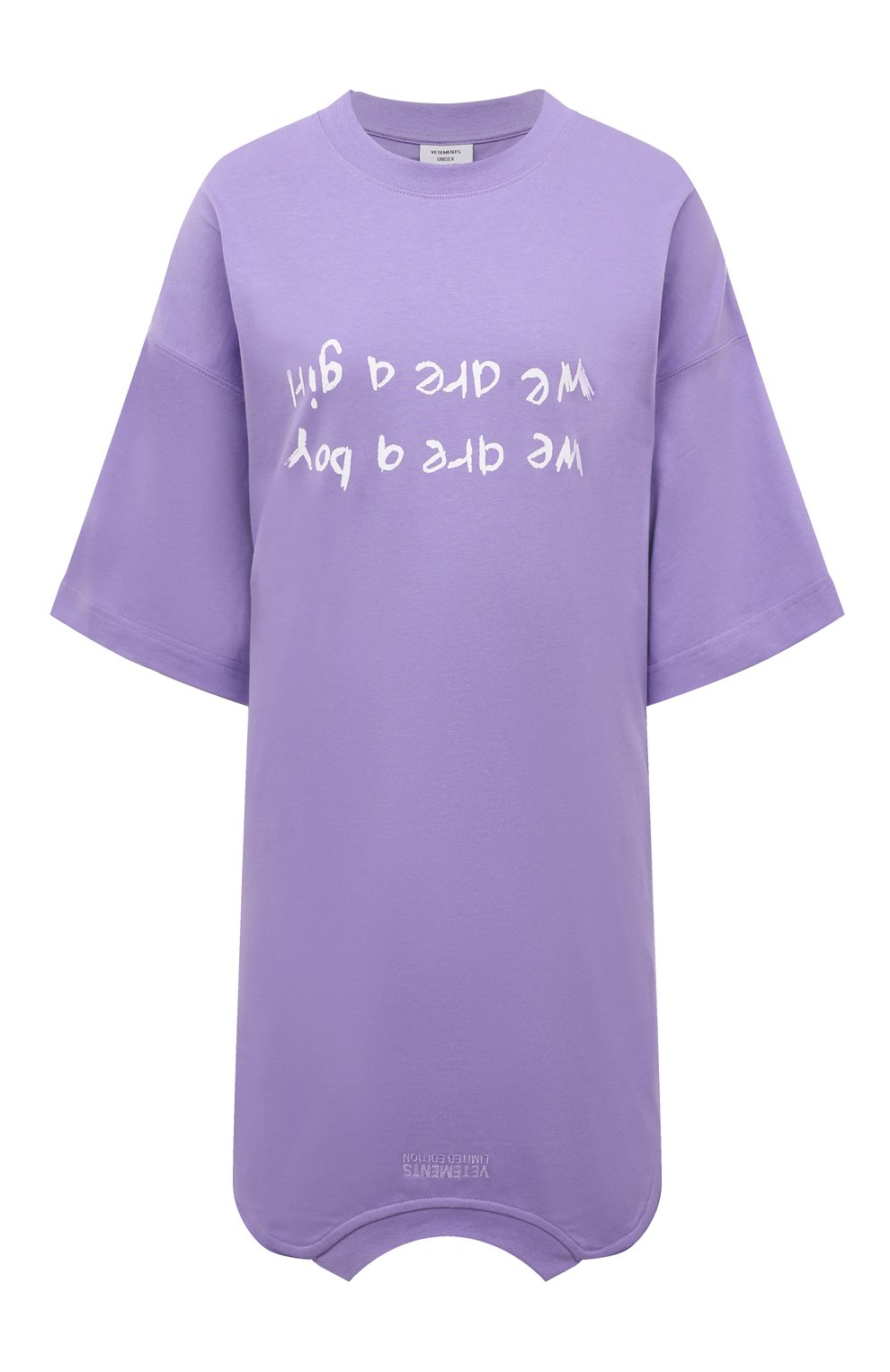 Хлопковая футболка VETEMENTS UE54TR490U