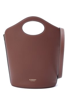 Женская сумка pocket  small BURBERRY коричневого цвета, арт. 8046241 | Фото 7 (Сумки-технические: Сумки top-handle; Материал: Натуральная кожа; Ремень/цепочка: На ремешке; Размер: small)
