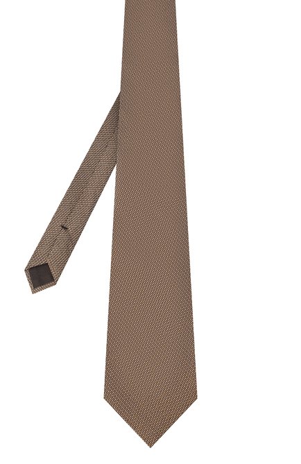 Мужской шелковый галстук TOM FORD бежевого цвета, арт. 8TF06/XTF | Фото 2 (Материал: Текстиль, Шелк; Принт: С принтом; Региональные ограничения белый список (Axapta Mercury): RU)