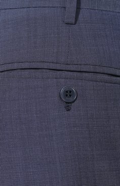 Мужские шерстяные брюки BRIONI синего цвета, арт. RPL20Q/P8A0X/M0ENA | Фото 5 (Материал внешний: Шерсть; Длина (брюки, джинсы): Стандартные; Стили: Классический; Случай: Формальный; Статус проверки: Проверено, Проверена категория; Материал подклада: Купро)