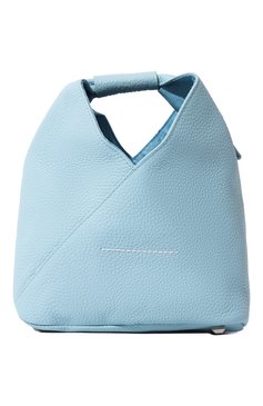 Женская сумка japanese MM6 голубого цвета, арт. S54WD0106/P4344 | Фото 6 (Сумки-технические: Сумки top-handle; Ремень/цепочка: На ремешке; Размер: small)