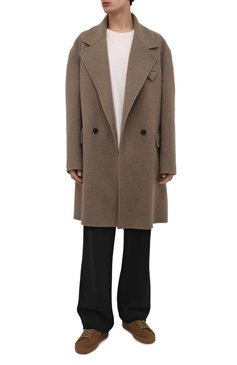 Мужские замшевые кеды TOM FORD хаки цвета, арт. J1045A-LCL046 | Фото 2 (Материал внутренний: Натуральная кожа, Текстиль; Стили: Классический; Материал утеплителя: Без утеплителя; Подошва: Массивная; Материал внешний: Замша)