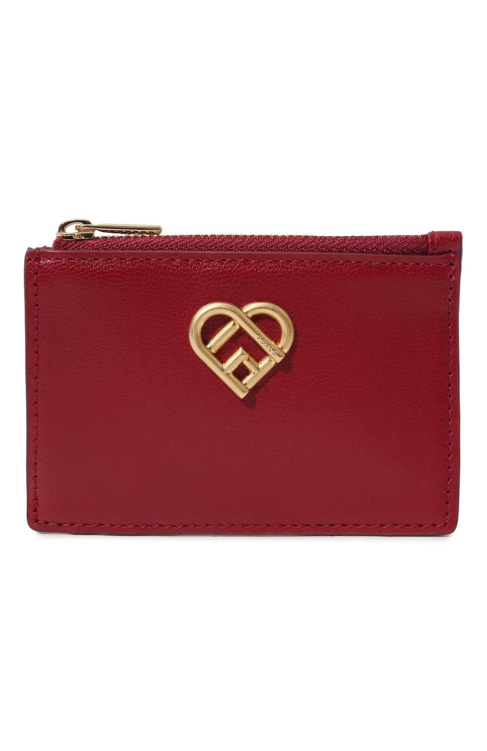 Женский кожаный футляр для кредитных карт FURLA красного цвета, арт. WP00285/BX1124 | Фото 1 (Материал: Натуральная кожа)