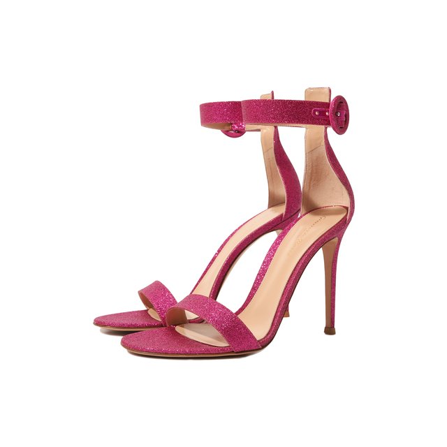 Текстильные босоножки Portofino 105 Gianvito Rossi G61096.15RIC.STHBL00