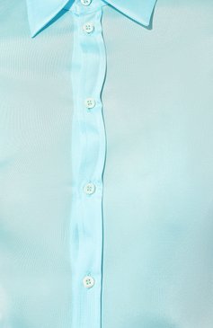 Женская рубашка из вискозы DSQUARED2 голубого цвета, арт. S72DL0720/S24516 | Фото 5 (Рукава: Длинные; Принт: Без принта; Женское Кросс-КТ: Рубашка-одежда; Длина (для топов): Стандартные; Материал сплава: Проставлено; Материал внешний: Вискоза; Драгоценные камни: Проставлено; Стили: Кэжуэл)