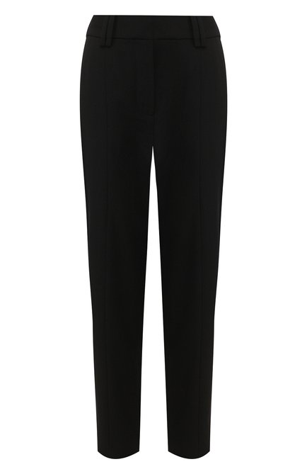 Женские шерстяные брюки BALMAIN черного цвета по цене 108500 руб., арт. TF15172/167L | Фото 1