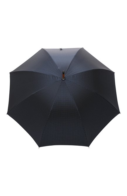 Мужской зонт-трость PASOTTI OMBRELLI темно-синего цвета, арт. 142/PUNT0/4 | Фото 1 (Материал: Синтетический материал, Металл, Текстиль)