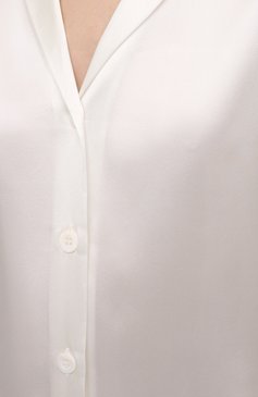 Женская шелковая пижама LA PERLA кремвого цвета, арт. 0020288 | Фото 6 (Материал внешний: Шелк; Региональные ограничения белый список (Axapta Mercury): RU)