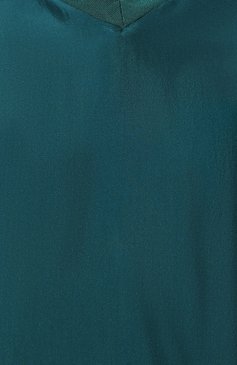 Мужская шелковая футболка GIORGIO ARMANI темно-бирюзового цвета, арт. 2SGCCZ01/TZ832 | Фото 5 (Материал внешний: Шелк; Принт: Без принта; Рукава: Короткие; Длина (для топов): Стандартные; Материал сплава: Проставлено; Драгоценные камни: Проставлено; Стили: Кэжуэл)