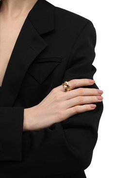 Женское кольцо BOTTEGA VENETA золотого цвета, арт. 573476/VAHU0 | Фото 2 (Материал: Серебро; Региональные ограничения белый список (Axapta Mercury): Не проставлено; Нос: Не проставлено)