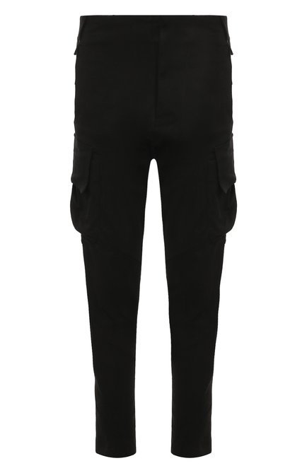 Мужские хлопковые брюки-карго 139DEC черного цвета, арт. PN374-BK | Фото 1 (Драгоценные камни: Проставлено; Длина (брюки, джинсы): Стандартные; Материал внешний: Хлопок; Материал сплава: Проставлено)