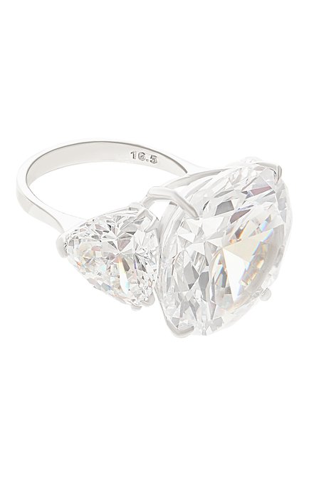 Женское кольцо SASHAVERSE серебряного цвета, арт. RING2/White SS23 | Фото 1 (Материал: Металл)