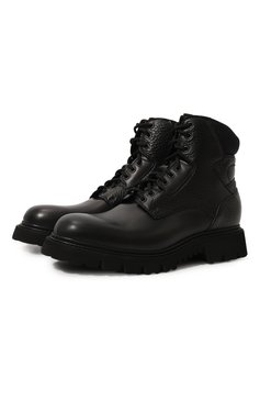 Мужские кожаные ботинки DOUCAL'S черного цвета, арт. DN3256BLDGPF691N | Фото 1 (Мужское Кросс-КТ: Ботинки-обувь; Материал внутренний: Натуральная кожа; Материал сплава: Проставлено; Материал утеплителя: Без утеплителя; Подошва: Плоская; Драгоценные камни: Проставлено)
