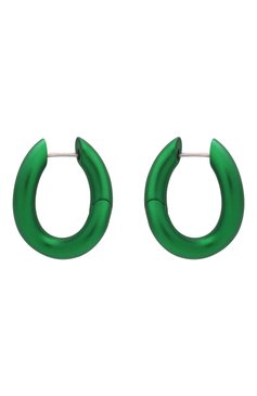 Женские серьги BALENCIAGA зеленого цвета, арт. 594158/TZ99V | Фото 1 (Материал: Металл)