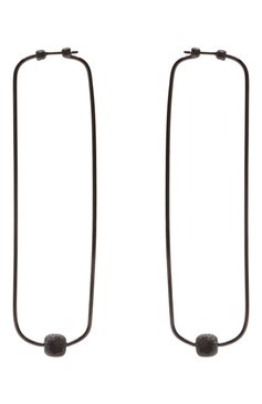 Женские серьги BRUNELLO CUCINELLI черного цвета, арт. M0RW9LA32 | Фото 1 (Материал: Серебро)
