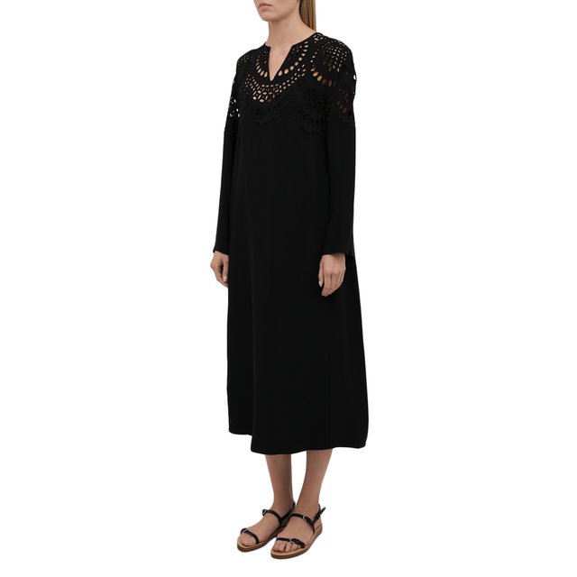 Платье из вискозы Valentino  WB3VAVT86GQ Фото 3