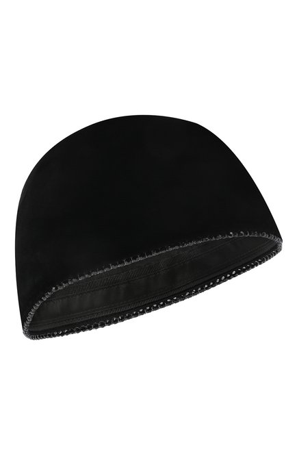 Женская шапка из вискозы и шелка GIORGIO ARMANI черного цвета, арт. 797438/1A521 | Фото 1 (Материал: Текстиль, Вискоза)