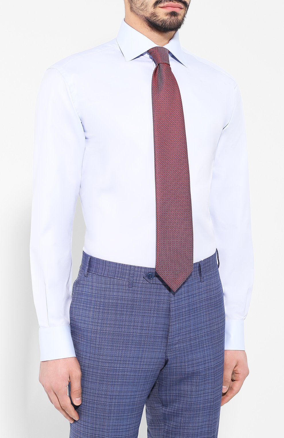 Хлопковая сорочка Brioni  RCLU1Y/P7003 Фото 4