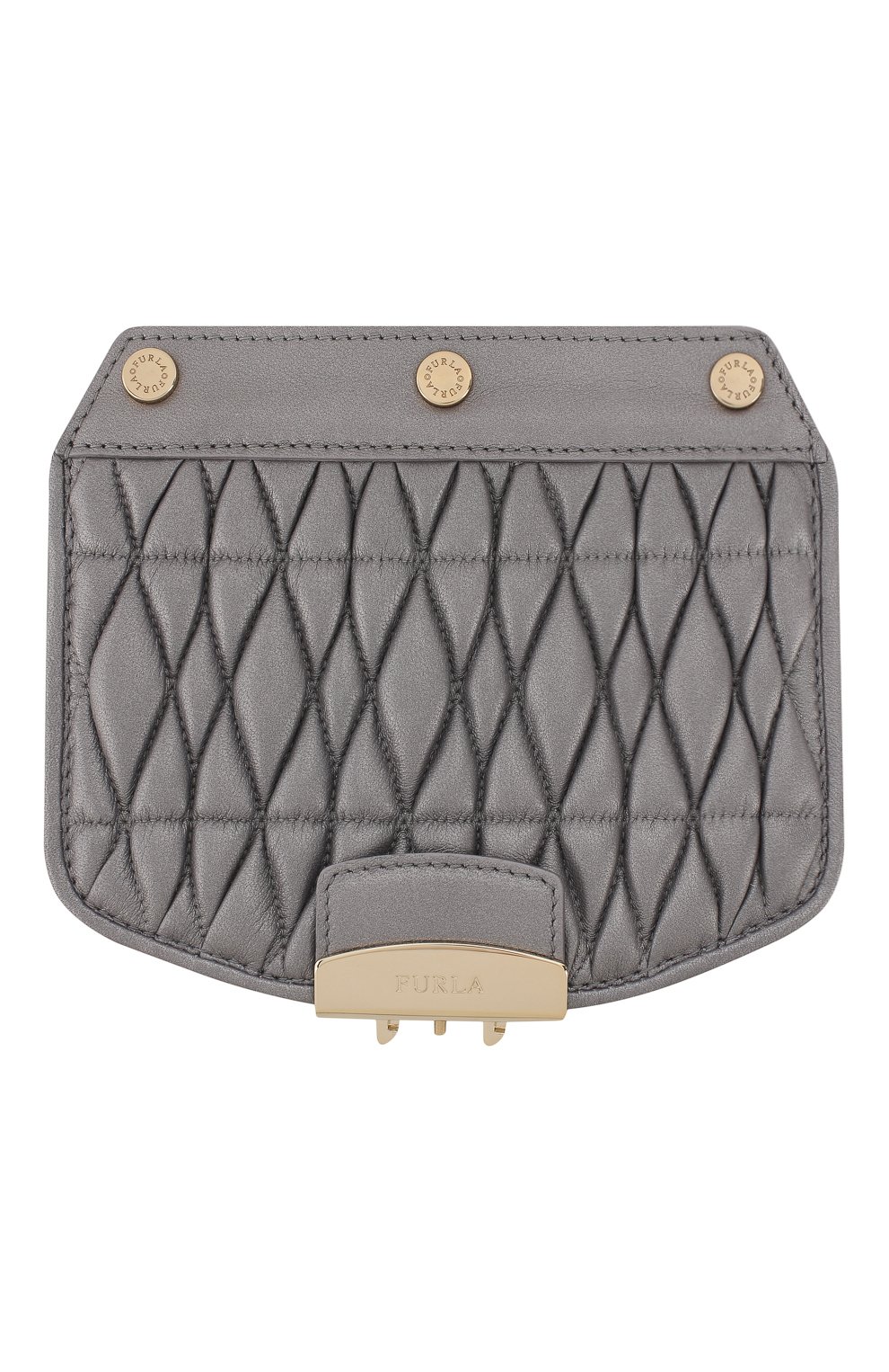Женские сменный клапан для сумки FURLA серебряного цвета, арт. K649/NMP | Фото 1 (Материал: Натуральная кожа; Статус проверки: Проверена категория)