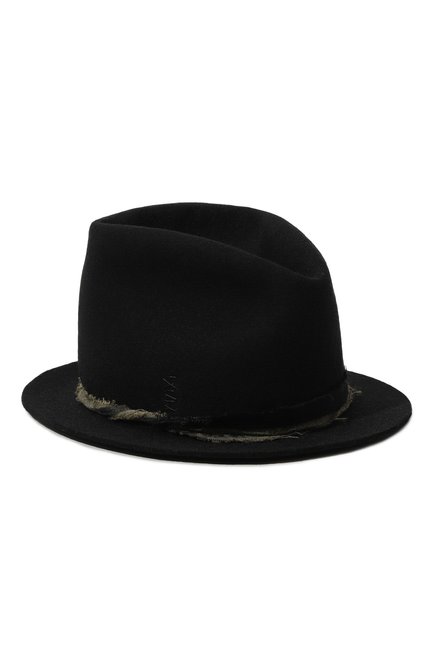Мужского шерстяная шляпа 139DEC черного цвета, арт. HT126-BK | Фото 1