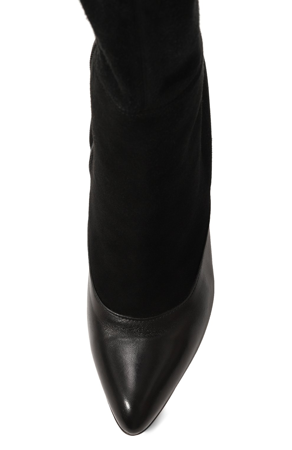 Комбинированные сапоги на декорированном каблуке Givenchy BE0/9104/041 Фото 6
