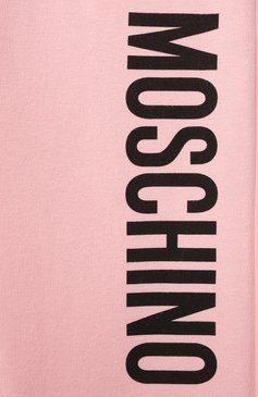 Мужского хлопковые джоггеры MOSCHINO розового цвета, арт. HPP02Y/LDA26/4A-8A | Фото 3 (Девочки Кросс-КТ: Брюки-одежда, Джоггеры-одежда; Региональные ограничения белый список (Axapta Mercury): Не проставлено; Нос: Не проставлено; Ростовка одежда: 4 года | 104 см, 5 лет | 110 см, 6 лет | 116 см, 8 лет | 128 см)