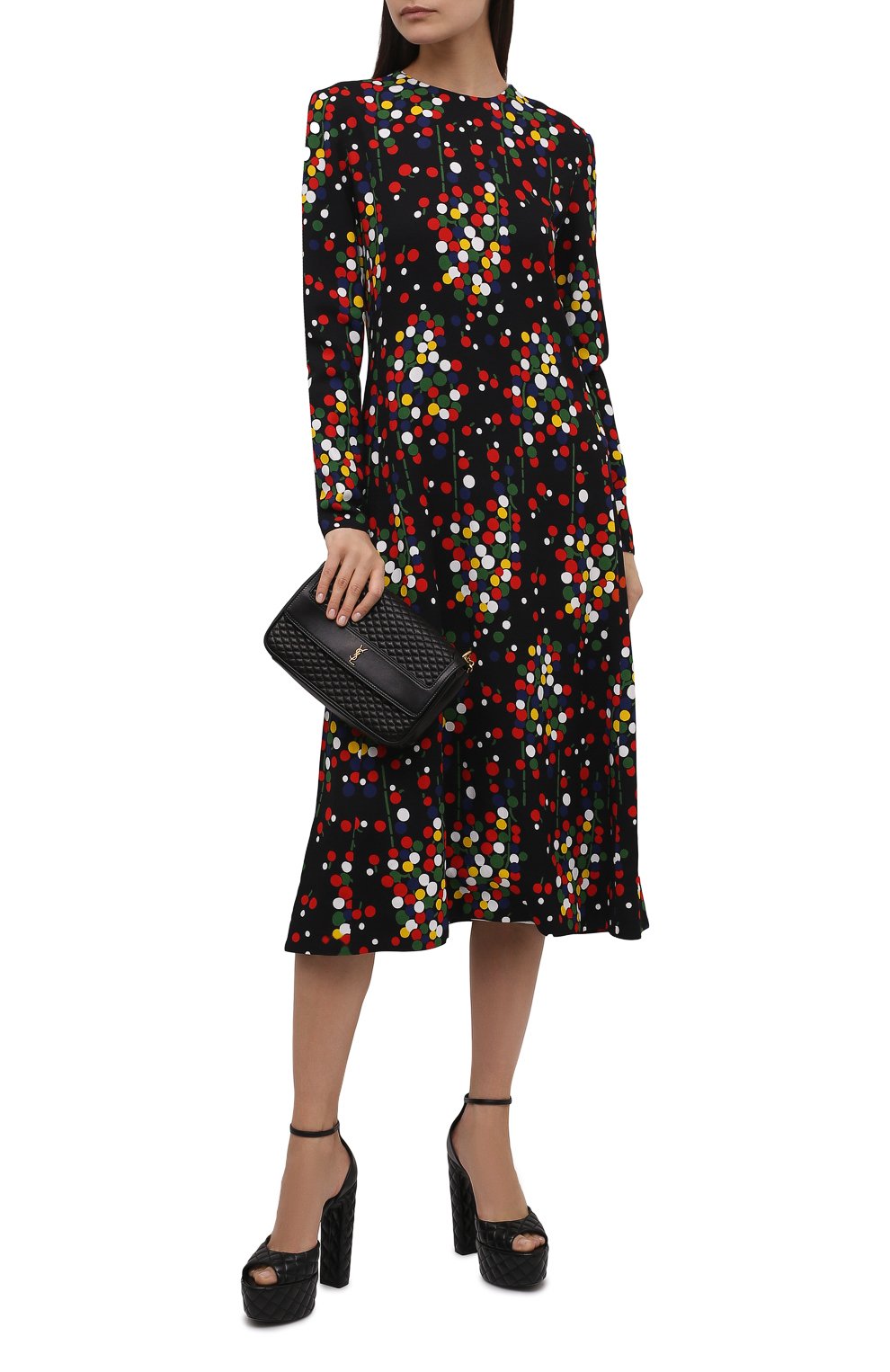 Платье из вискозы Saint Laurent  663410/Y5D23 Фото 2