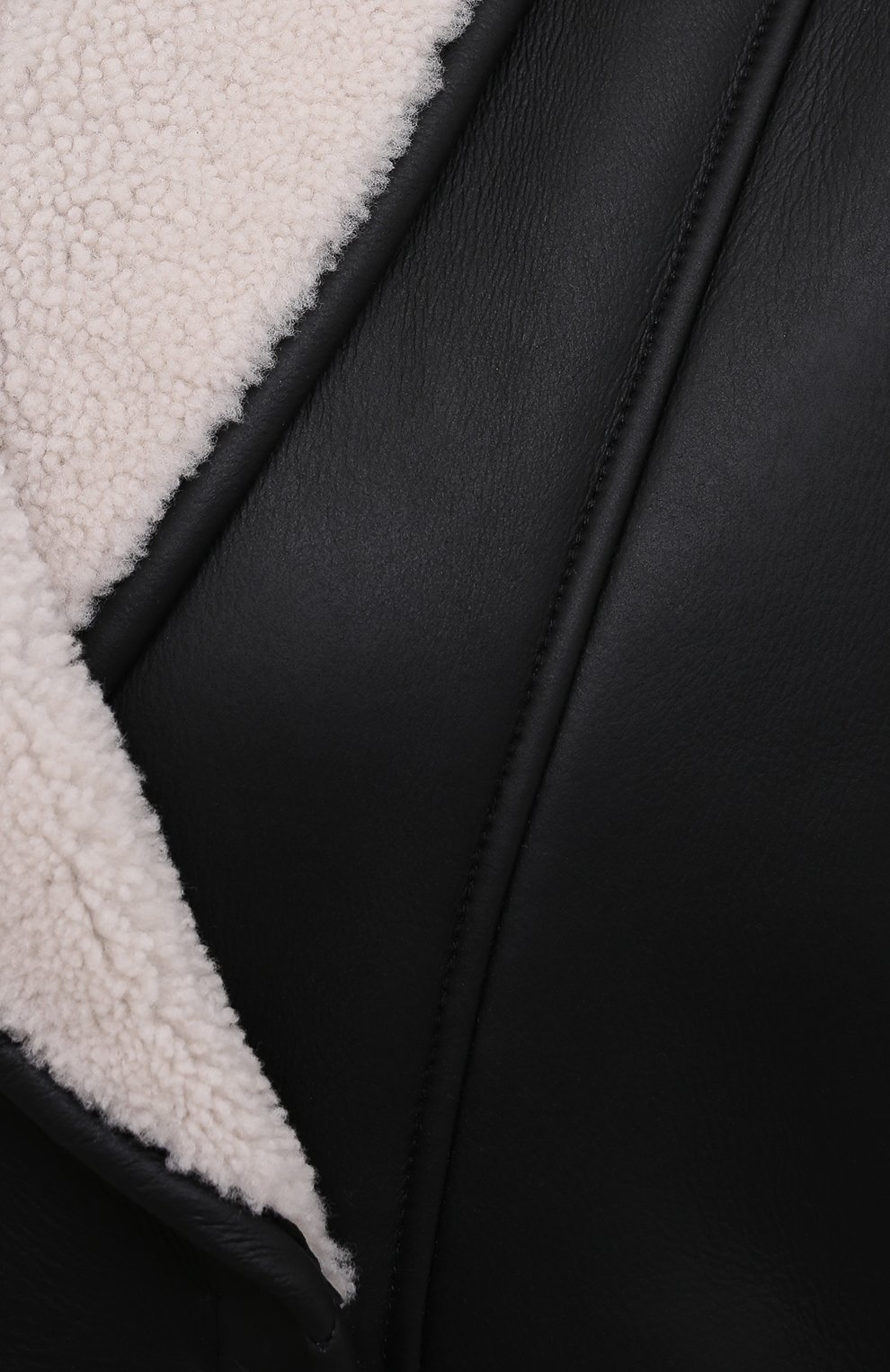 Женская дубленка BLANCHA черного цвета, арт. 21015/300/48/LATTE/NER0 | Фото 5 (Рукава: Длинные; Стили: Гламурный; Материал внешний: Натуральный мех; Длина (верхняя одежда): До середины бедра)