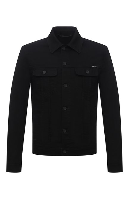 Мужская джинсовая куртка DOLCE & GABBANA черного цвета по цене 85500 руб., арт. G9VZ8D/G8CN9 | Фото 1