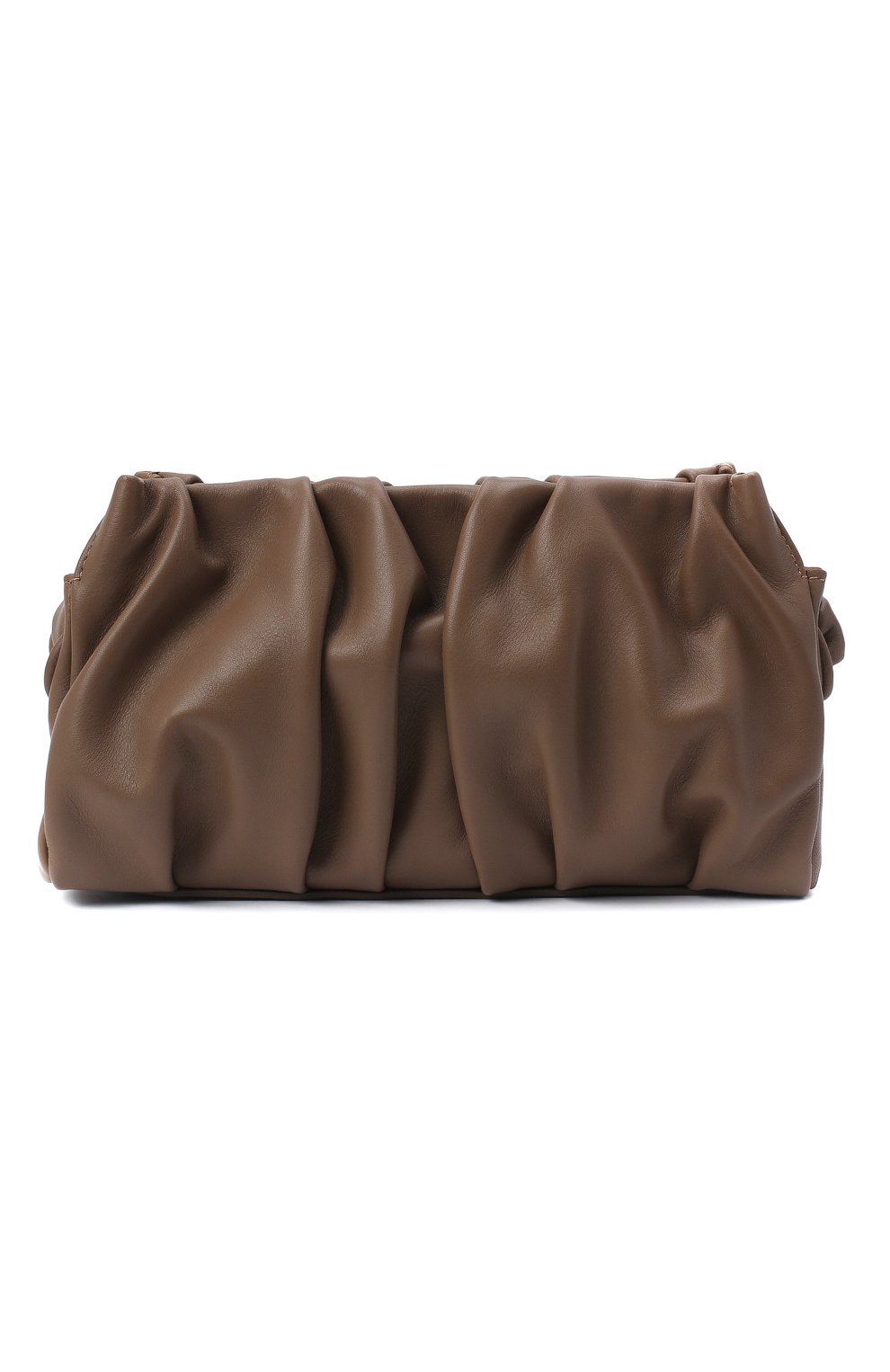 Женская сумка vague small ELLEME темно-коричневого цвета, арт. VAGUE/LEATHER | Фото 1 (Сумки-технические: Сумки через плечо, Сумки top-handle; Материал: Натуральная кожа; Размер: small)