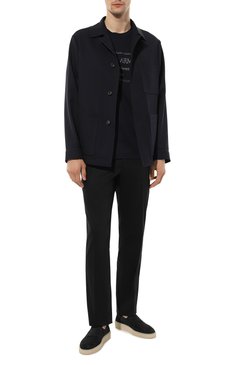 Мужские хлопковые брюки STEFANO RICCI черного цвета, арт. M1TL0MERA2/CTA105 | Фото 2 (Длина (брюки, джинсы): Стандартные; Материал внешний: Хлопок; Стили: Классический, Кэжуэл; Случай: Формальный)